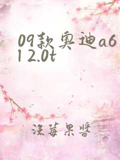 09款奥迪a6l 2.0t 09款奥迪a6l 2.0t