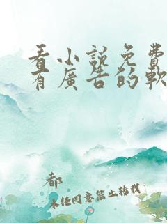 看小说免费还没有广告的软件