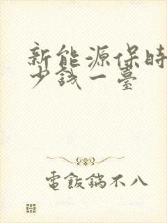 新能源保时捷多少钱一台