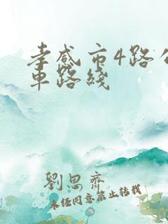 孝感市4路公交车路线