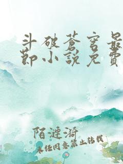 斗破苍穹最新章节小说免费阅读