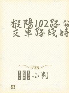 枞阳102路公交车路线时间表