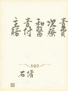 主责和次责怎么赔付医疗费 主责和次责怎么赔付医疗费