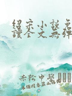 绍宋小说免费阅读全文无弹窗