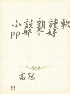 小说朗读软件app哪个好
