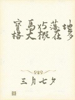 宝马x5落地价格大概在多少钱2024