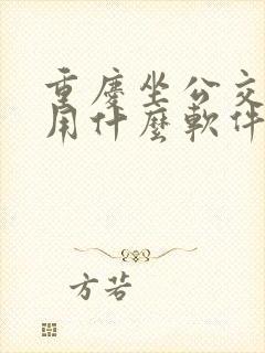 重庆坐公交地铁用什么软件支付