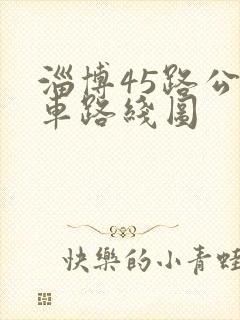 淄博45路公交车路线图