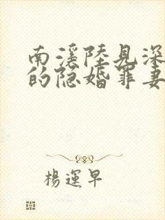 南溪陆见深陆少的隐婚罪妻