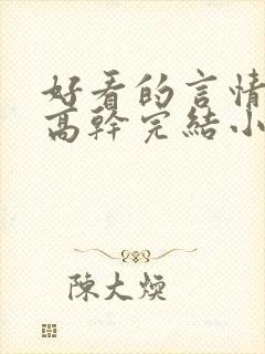 好看的言情现代高干完结小说