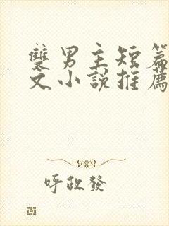 双男主短篇小甜文小说推荐