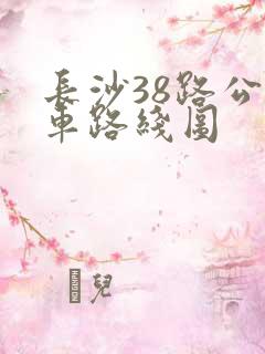 长沙38路公交车路线图 长沙38路公交车路线图