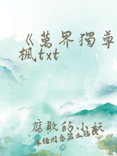 《万界独尊》林枫txt