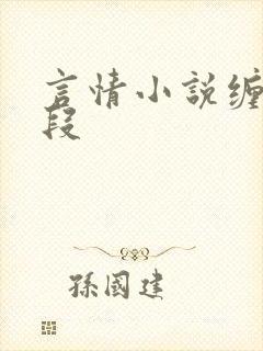 言情小说缠绵片段
