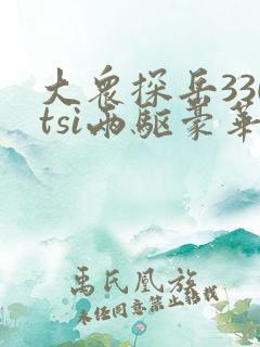 大众探岳330tsi两驱豪华智联版