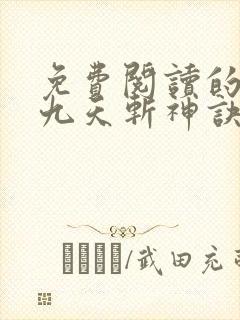 免费阅读的小说九天斩神诀