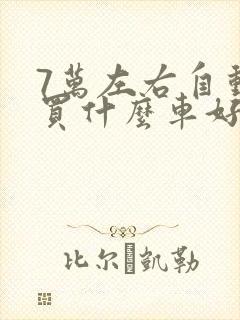 7万左右自动挡买什么车好suv 7万左右自动挡买什么车好suv