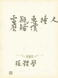 电瓶车撞人了怎么赔偿