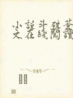小说斗破苍穹全文在线阅读