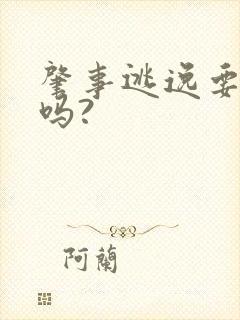 肇事逃逸要拘留吗?