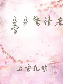 步步惊情老谢韩雪