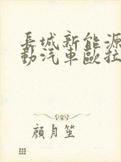 长城新能源纯电动汽车欧拉价格表
