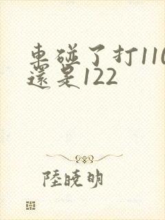 车碰了打110还是122 车碰了打110还是122