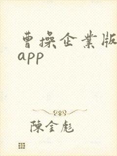 曹操企业版专车app