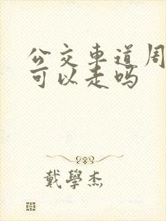 公交车道周六日可以走吗