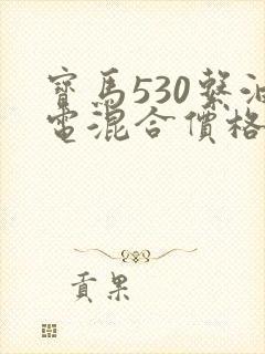 宝马530系油电混合价格