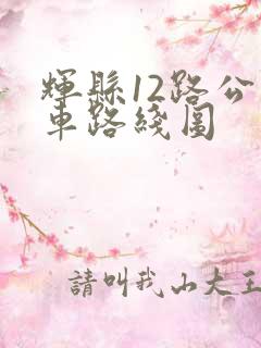 辉县12路公交车路线图