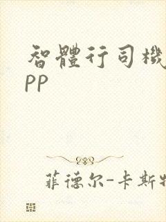 智体行司机端app