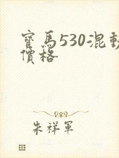 宝马530混动价格
