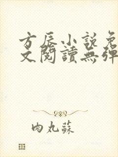 方辰小说免费全文阅读无弹窗