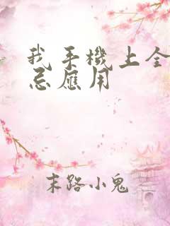 我手机上全是禁忌应用