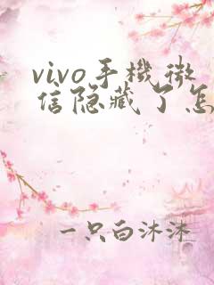 vivo手机微信隐藏了怎么弄到桌面
