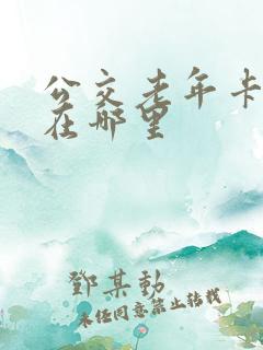 公交老年卡充值在哪里