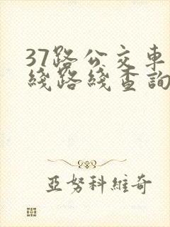 37路公交车路线路线查询时间