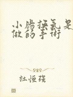 小肠换气是怎么做的手术