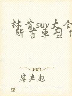 林肯suv大全 所有车型 价格 报价黑色