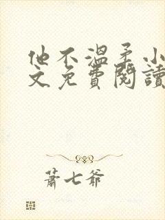 他不温柔小说全文免费阅读无弹窗