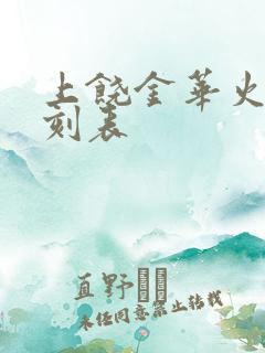上饶金华火车时刻表