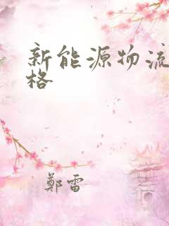 新能源物流车价格