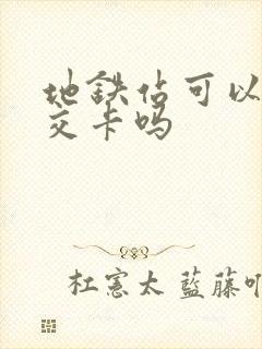 地铁站可以充公交卡吗
