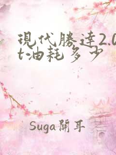 现代胜达2.0t油耗多少