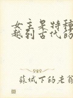 女主是特种兵穿越到古代的小说 女主是特种兵穿越到古代的小说