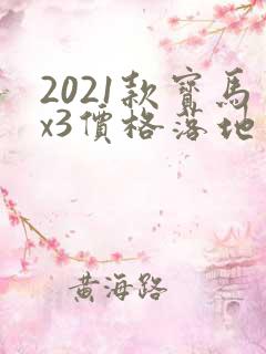 2021款宝马x3价格落地价