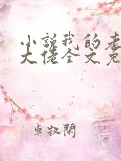 小说我的老公是大佬全文免费阅读