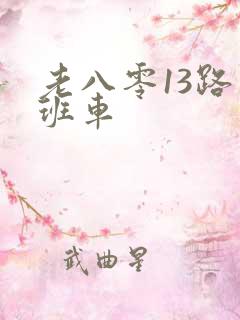 老八零13路末班车