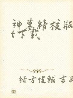 神墓精校版txt下载
